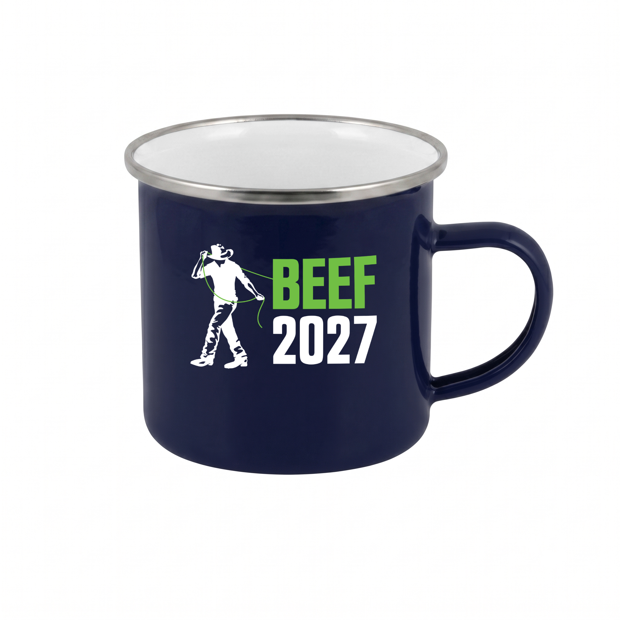 Beef Australia 2027 Enamel Mug - Navy