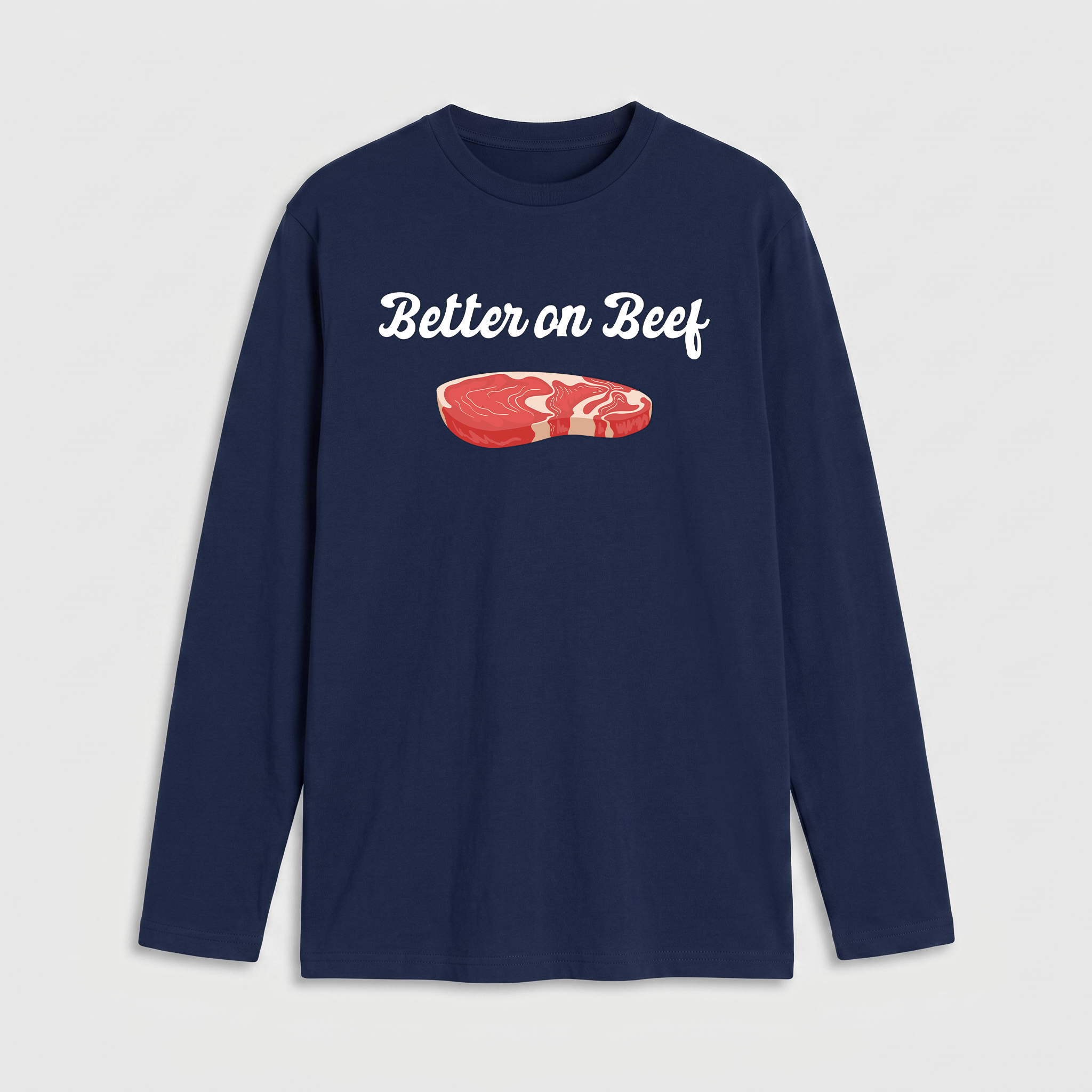 Beef Australia Mens Long Sleeve T Shirt