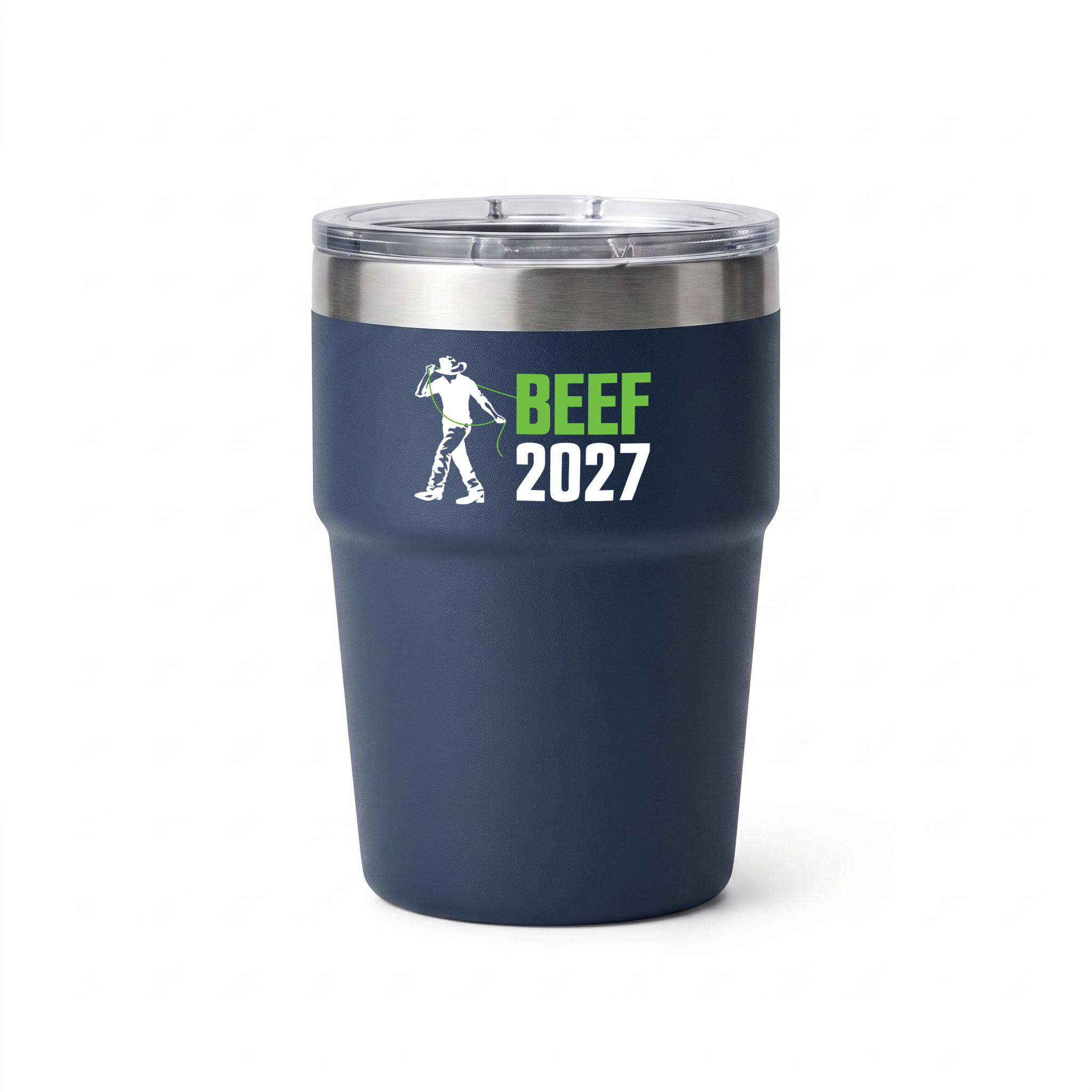Beef Australia 2027 navy insulated coffee mug 475ml