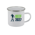 Beef Australia 2027 white enamel mug